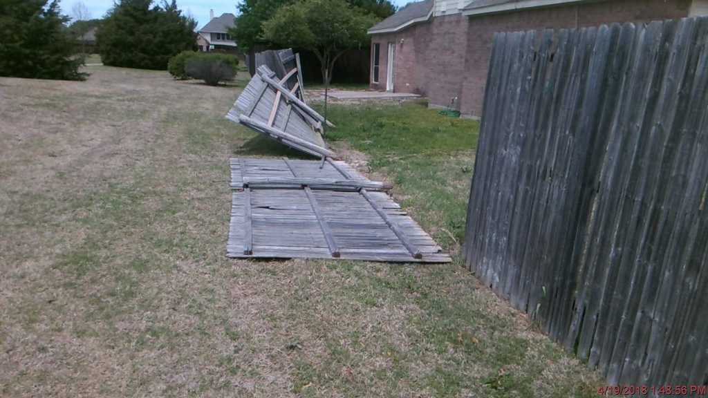 Broken Fence Lying on the Ground
