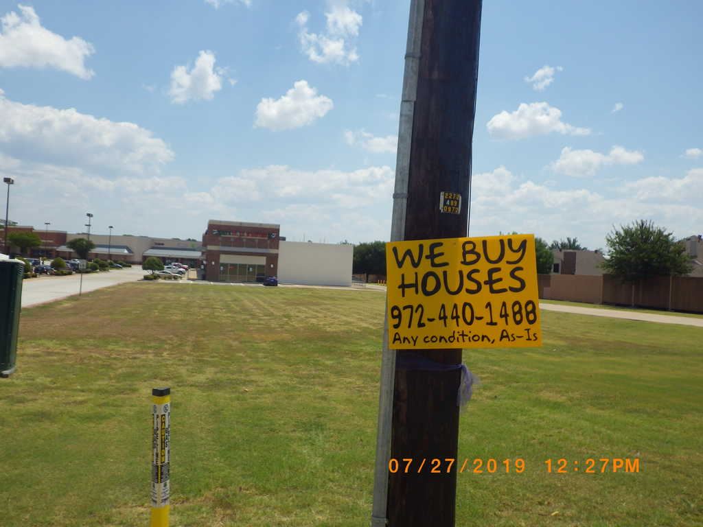 Unauthorized Signage attached to Telephone Pole